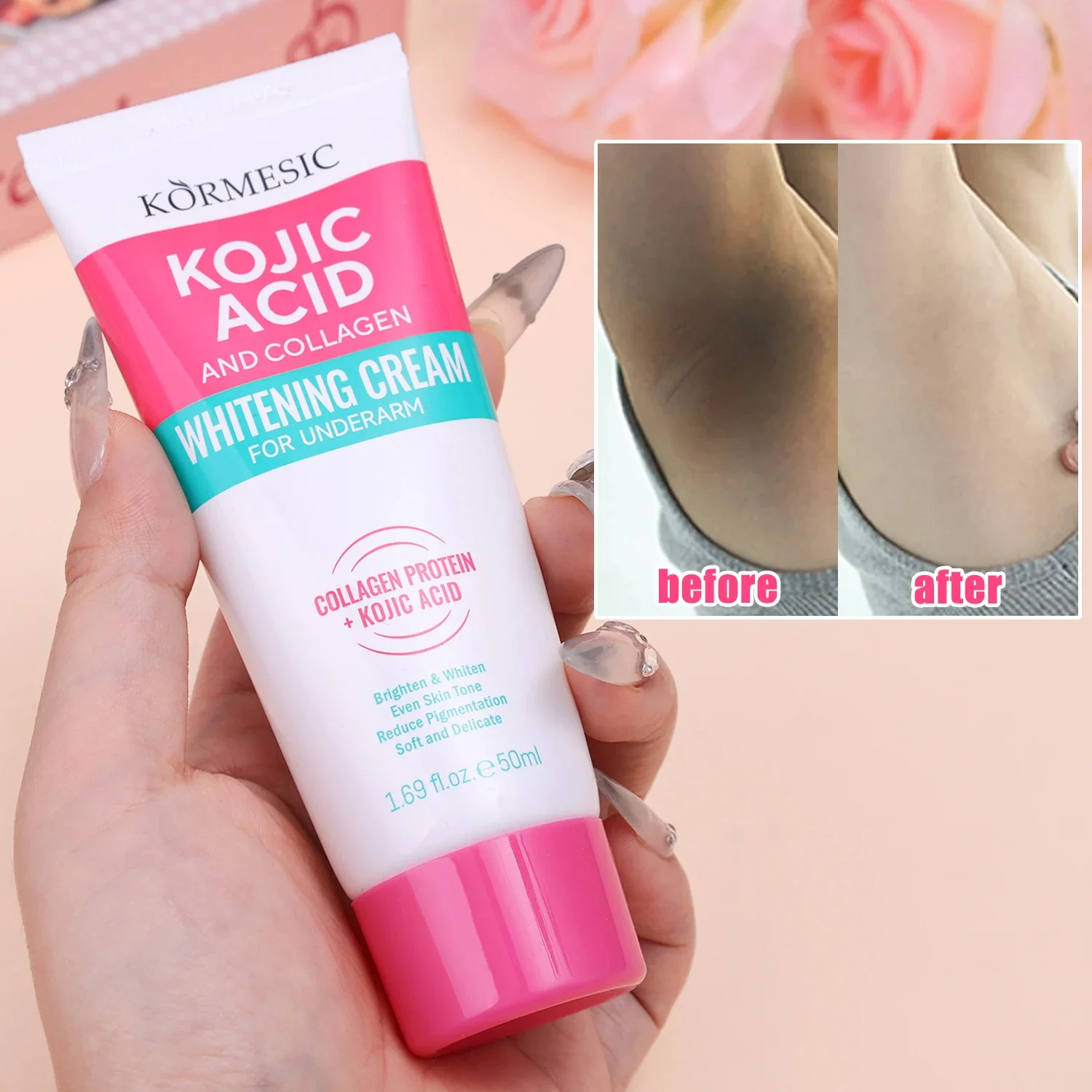 Skincare Whitening - Crème éclaircissante pour les aisselles au