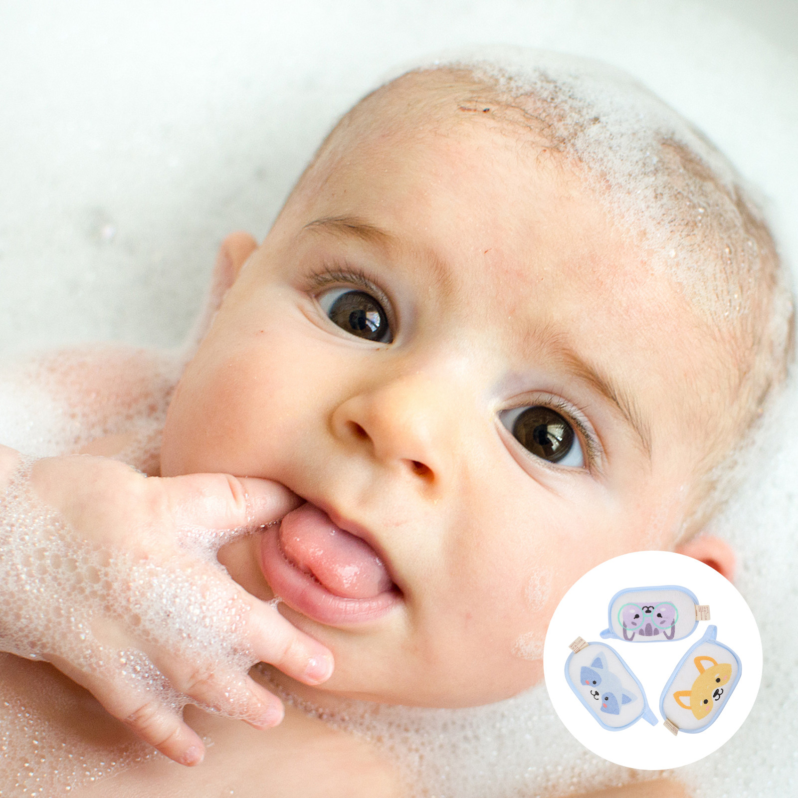 Skincare Newborn - Éponge de bain pour tout-petits, 3