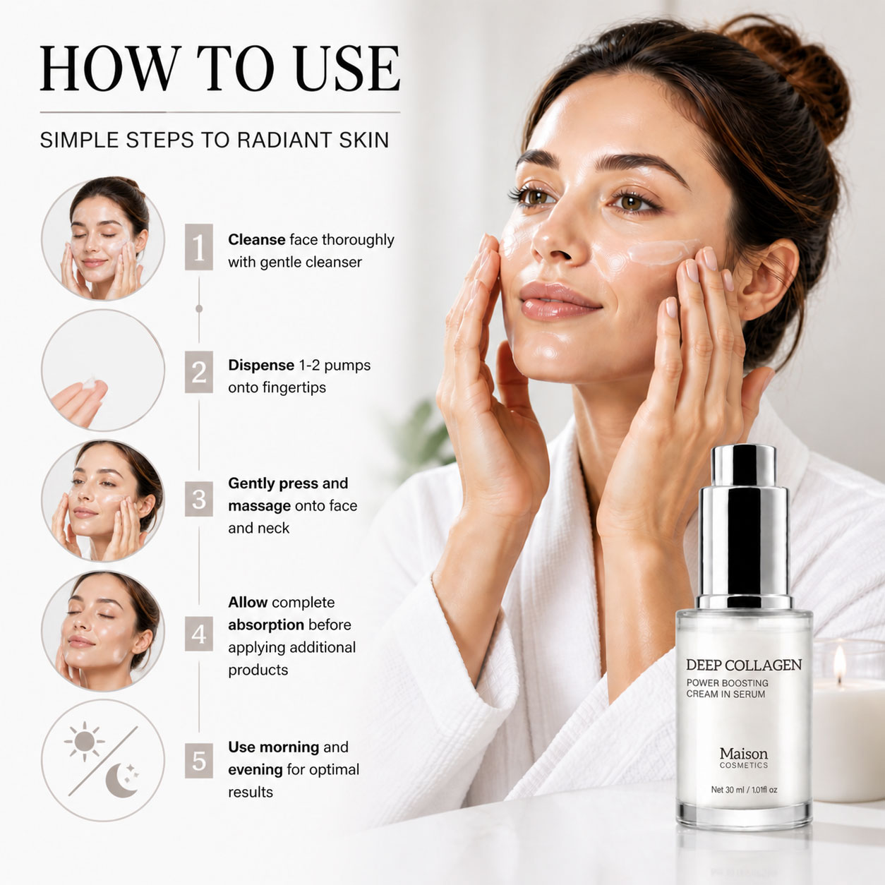 Sérum au collagène profond, sé - Skincare Skintific avis et prix