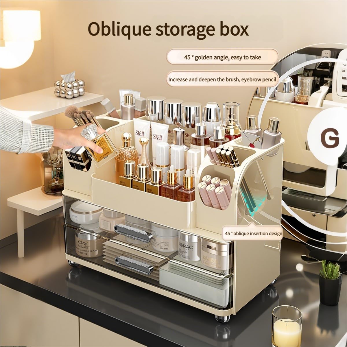 Organisateur de maquillage ave - Skincare B Erl avis et prix