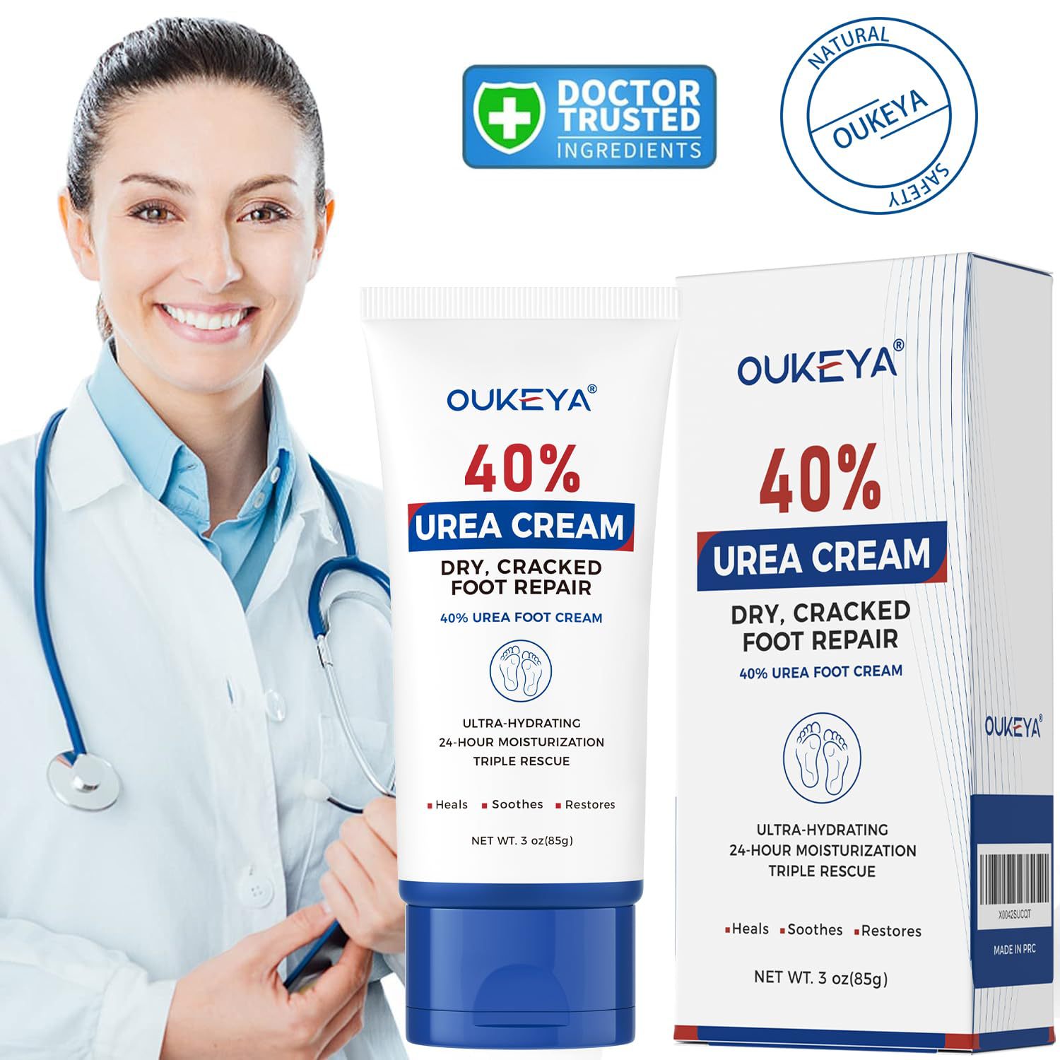 OUKEYA Crème pour les pieds à  - Urea Foot Cream avis et prix