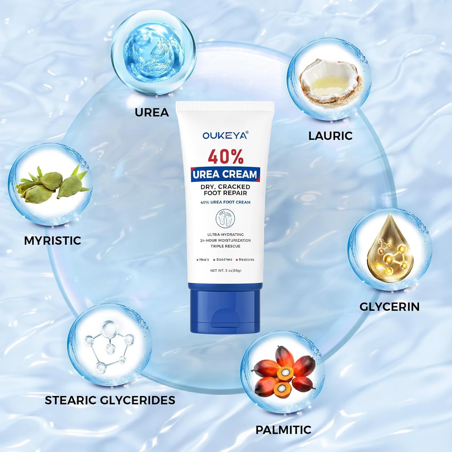 OUKEYA Crème pour les pieds à  - Urea Foot Cream avis et prix