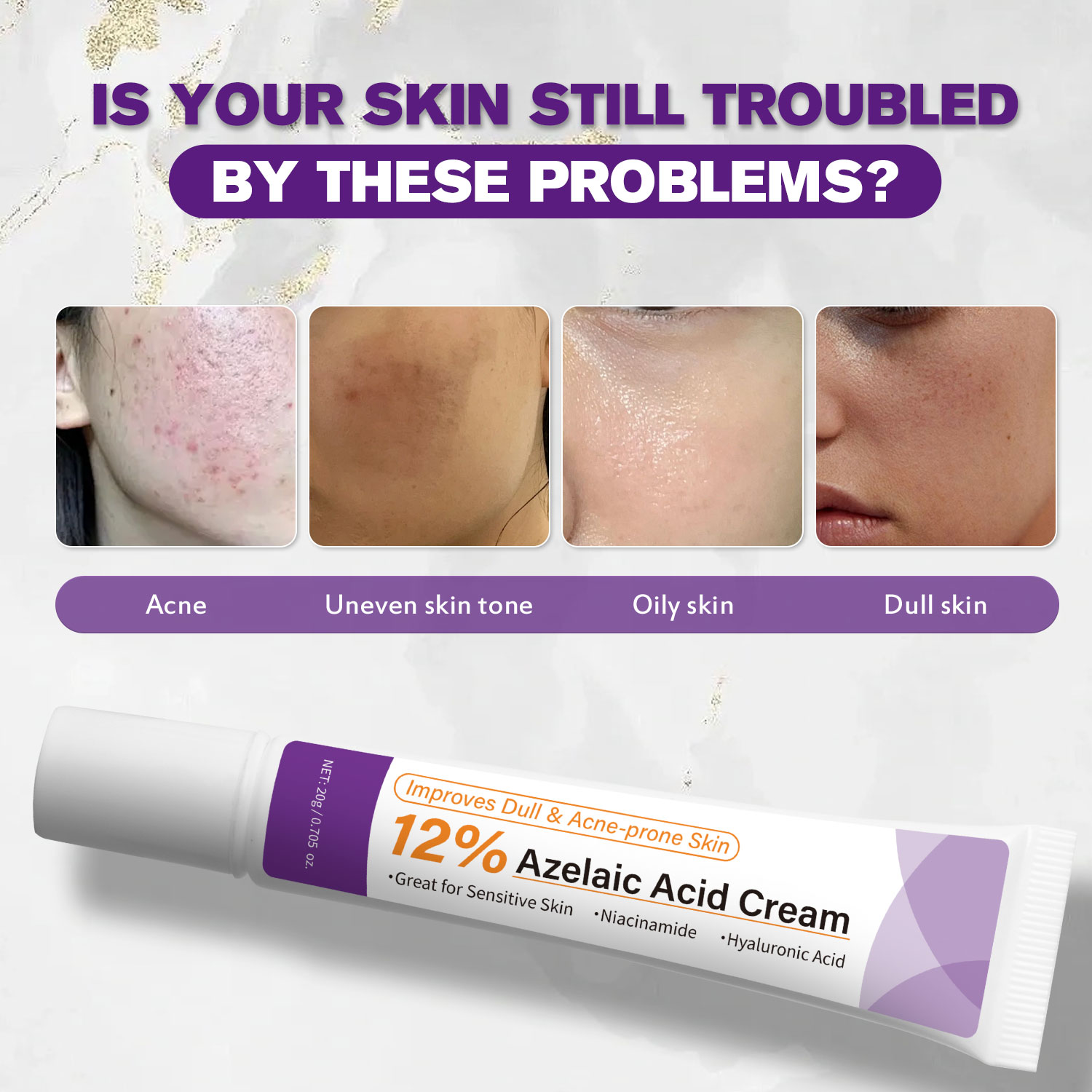 Crème à l'acide azélaïque douc - Skincare Skintific avis et prix